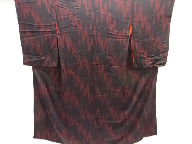 アンティーク　錦紗変わり壷垂れ模様着物